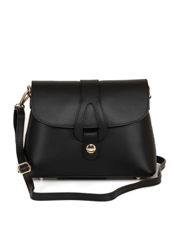 Lia Biassoni Leren schoudertas Perotto zwart B 25 x H 19 x D 9 cm goedkoop kopen limango