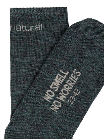 super.natural 2er-Set: Socken "All Day" in Schwarz/ Grün