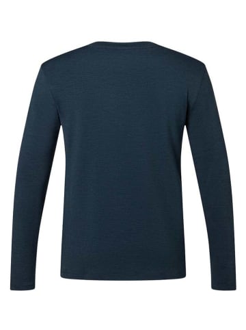 super.natural Functionele longsleeve "Header Brush" donkerblauw