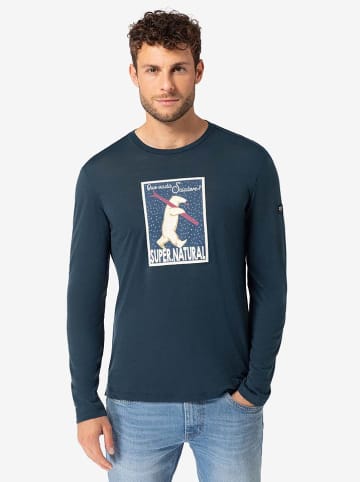super.natural Longsleeve "Skiatore" in Dunkelblau