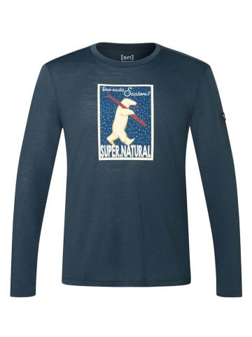 super.natural Longsleeve "Skiatore" in Dunkelblau