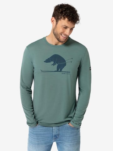 super.natural Functionele longsleeve "Ski Karl" mintgroen