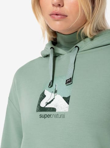 super.natural Hoodie "Almost Done" in Grün
