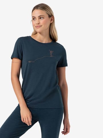 super.natural Functioneel shirt "Bergglück" donkerblauw