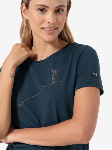 super.natural Functioneel shirt "Bergglück" donkerblauw