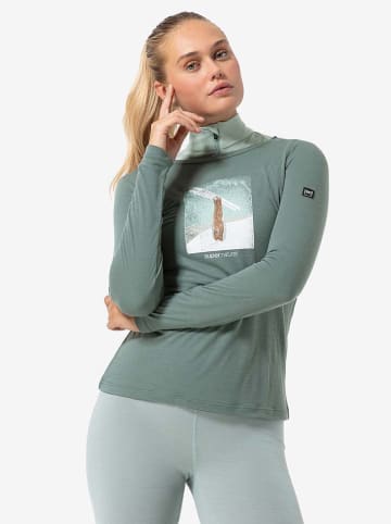 super.natural Functionele longsleeve "Header" mintgroen