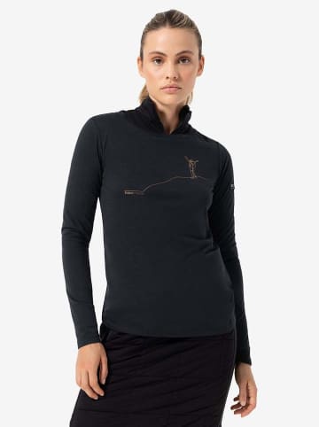 super.natural Funktionslongsleeve "Bergglück" in Schwarz