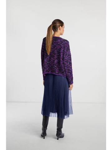 Rich & Royal Cardigan in Lila/ Schwarz