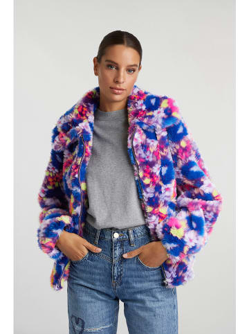 Rich & Royal Teddyjacke in Blau/ Pink
