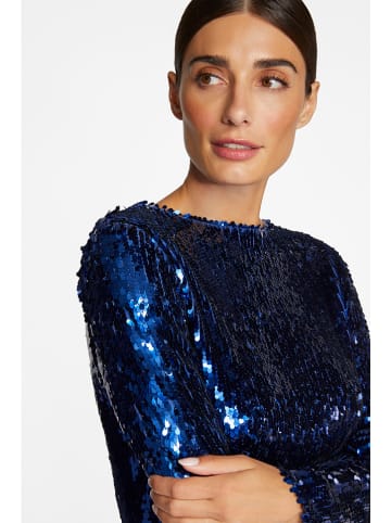Rich & Royal Paillettenkleid in Blau