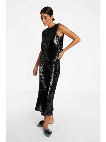 Rich & Royal Paillettentop in Schwarz