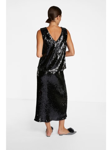 Rich & Royal Paillettentop in Schwarz