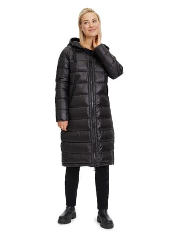 AMBER & JUNE Steppmantel in Schwarz