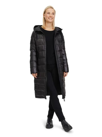 AMBER & JUNE Steppmantel in Schwarz