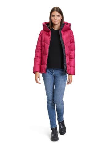 AMBER & JUNE Doorgestikte jas roze