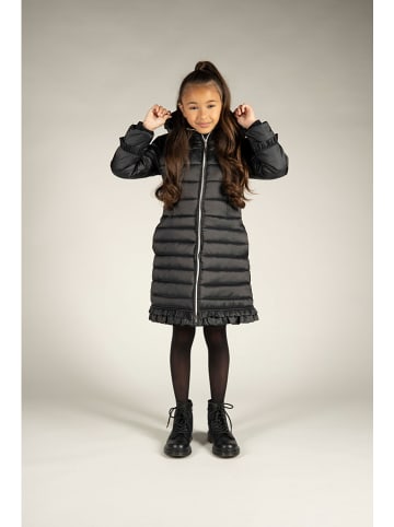 Le Chic Doorgestikte mantel "Belsy" zwart