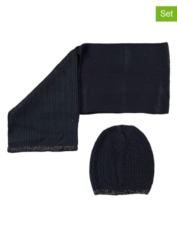 Like Flo 2-delige winteraccessoiresset "Like Flo Flo" donkerblauw