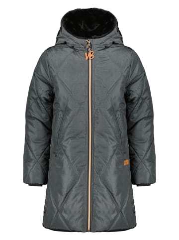 No-bell Doorgestikte mantel "NoBell' Baggy" grijs