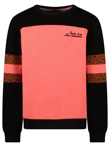 Tygo & Vito Sweatshirt "Tygo&Vito" in Schwarz/ Rosa