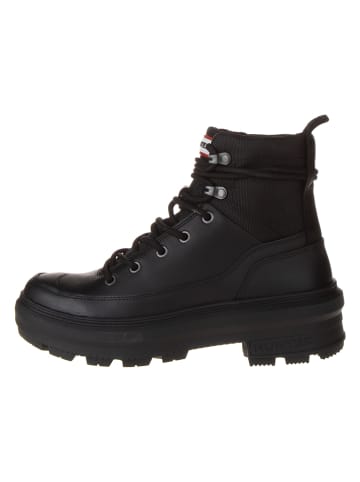 Hunter Lederboots in Schwarz