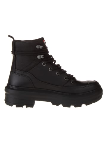 Hunter Leren boots zwart