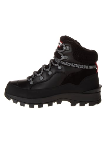 Hunter Lederboots in Schwarz