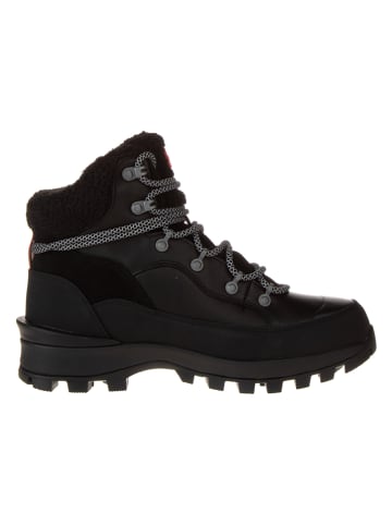 Hunter Leren boots zwart