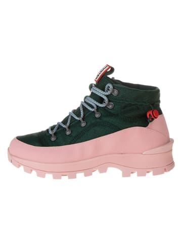 Hunter Boots kaki/lichtroze