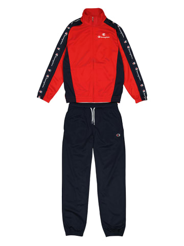 Champion 2-delig trainingspak rood/donkerblauw