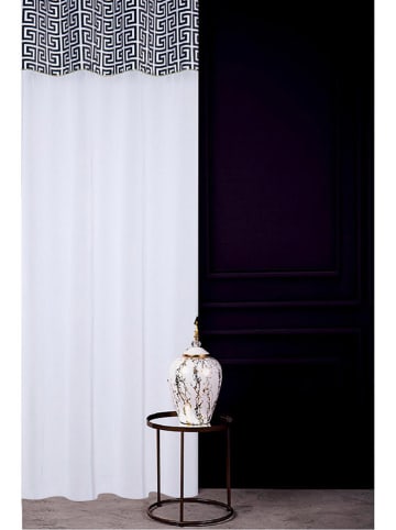 Chic Home Gardine in Weiß/ Schwarz - (L)270 x (B)140 cm