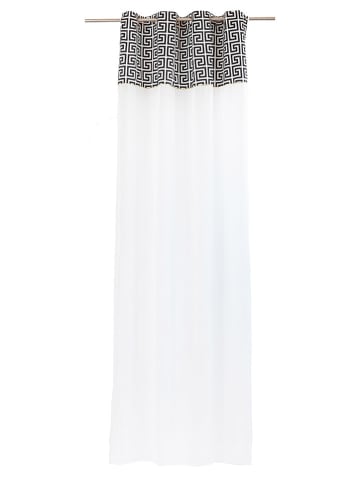 Chic Home Gordijn wit/zwart - (L)270 x (B)140 cm