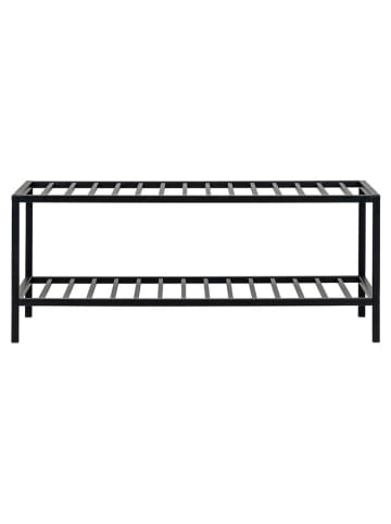 House Nordic Schoenenrek "Vita" zwart - (B)79 x (H)32 x (D)34 cm