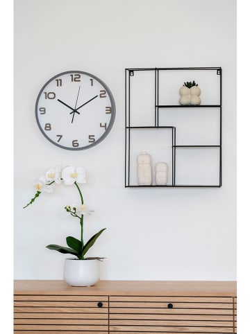 House Nordic Wanduhr "Greenwich" in Hellgrau - Ø 35 cm