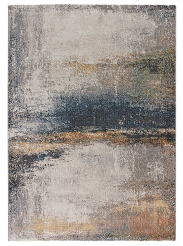 Moma Kurzflor-Teppich ''Parma'' in Blau/ Beige
