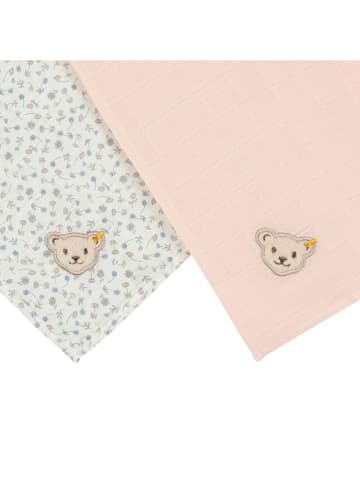 Steiff 2er-Set: Spucktücher in Rosa