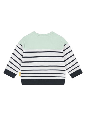 Steiff Sweatshirt mintgroen/wit/zwart