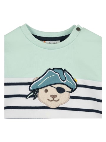 Steiff Sweatshirt mintgroen/wit/zwart