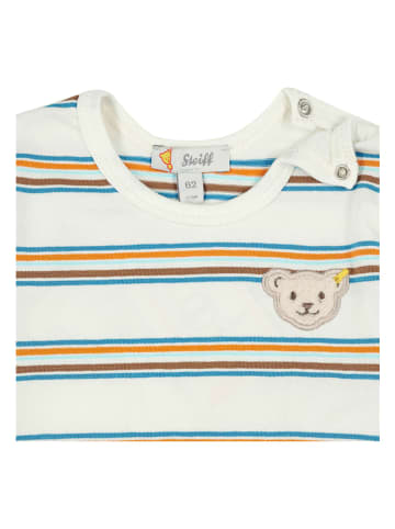 Steiff 2-delige outfit blauw/crème/meerkleurig