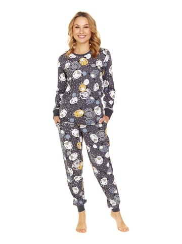 Doctor Nap Pyjama grijs/geel