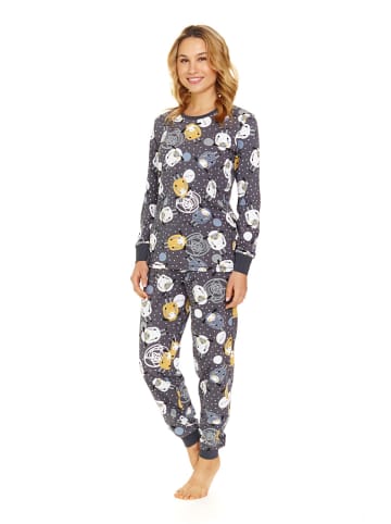 Doctor Nap Pyjama grijs/geel