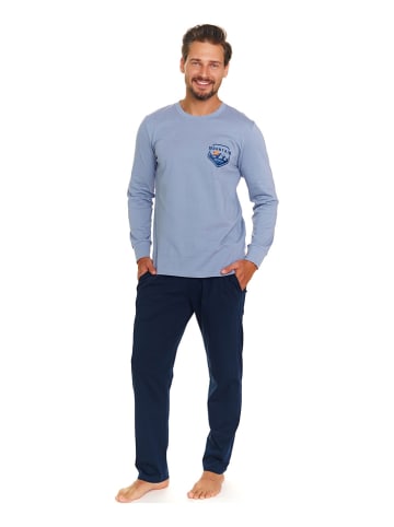 Doctor Nap Pyjama in Hellblau/ Dunkelblau