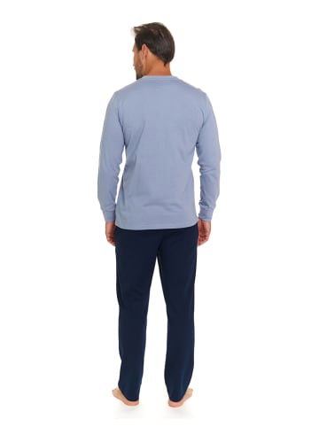 Doctor Nap Pyjama in Hellblau/ Dunkelblau