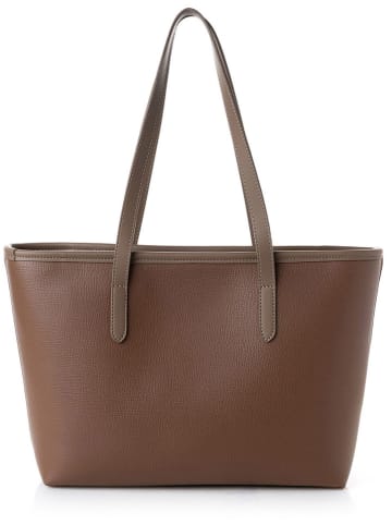 Vince Camuto Schultertasche "Taormina" in Hellbraun/ Grau - (B)32 x (H)24 x (T)11 cm