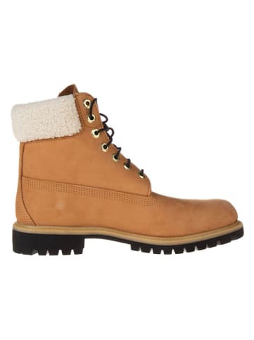 Timberland Leder-Boots in Hellbraun