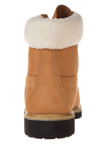Timberland Leder-Boots in Hellbraun