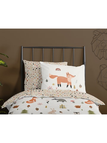 Good Morning Beddengoedset "United" wit/beige