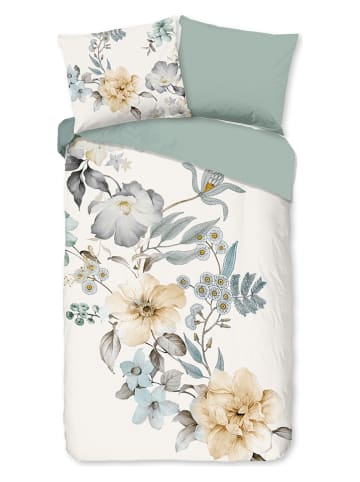 Good Morning Beddengoedset "Celina" wit/mintgroen