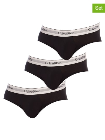 CALVIN KLEIN UNDERWEAR Slipy (3 pary) w kolorze czarnym