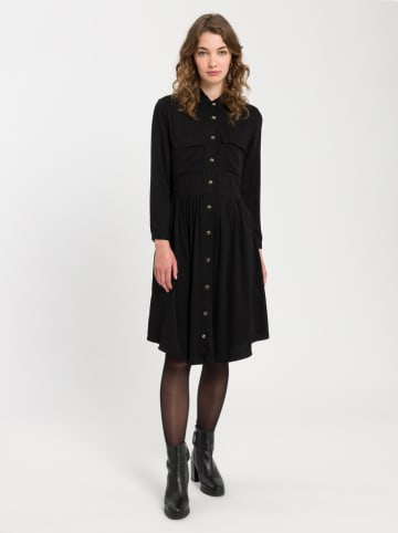 Cross Jeans Kleid in Schwarz