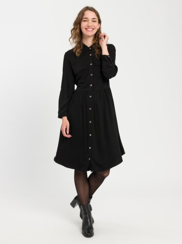 Cross Jeans Kleid in Schwarz